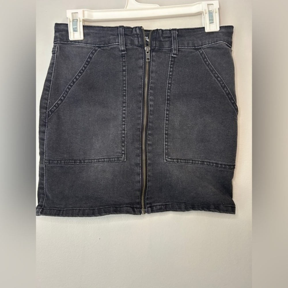 Art Class Black Pencil Mini Skirt